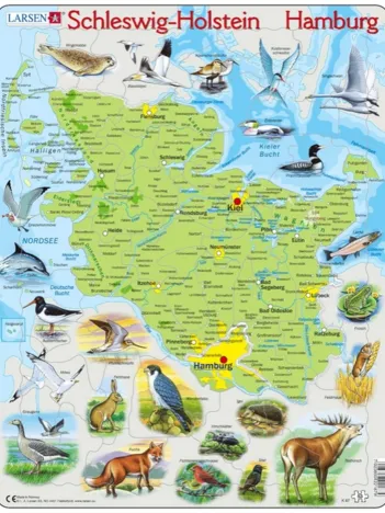 Produit Puzzle Cadre - Schleswig Holstein / Hamburg (en Allemand) Image