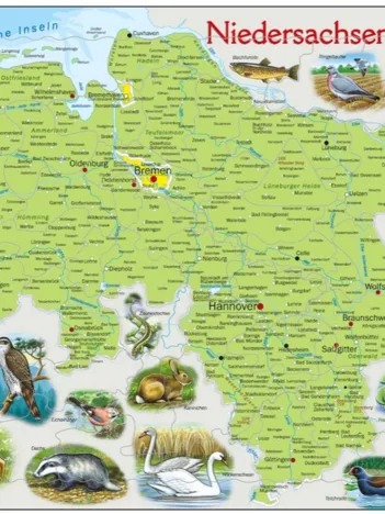 Produit Puzzle Cadre - Niedersachsen / Bremen (en Allemand) Image