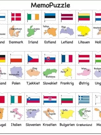 Produit Puzzle Cadre - MemoPuzzle (en Danois) Image