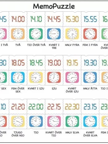 Produit Puzzle Cadre - MemoPuzzle (en Suédois) Image