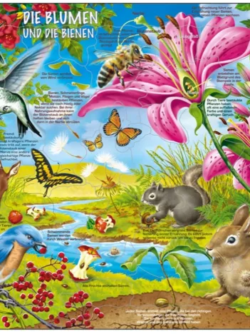 Produit Puzzle Cadre - Les Fleurs et les Abeilles (en Allemand) Image