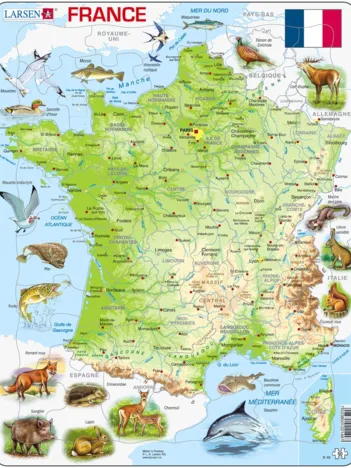 Produit Puzzle Cadre - Carte de la France Image
