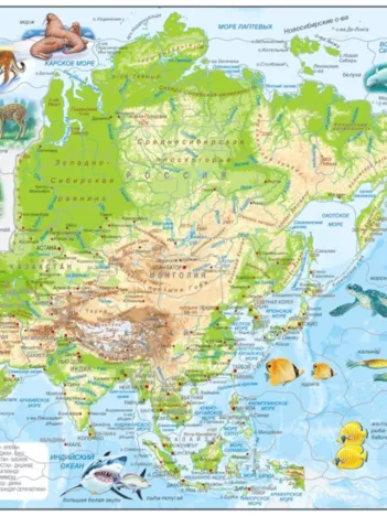 Produit Puzzle Cadre - Asie (en Russe) Image