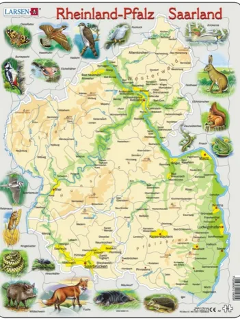 Produit Puzzle Cadre - Reinland-Pfalz/ Saarland (en Allemand) Image