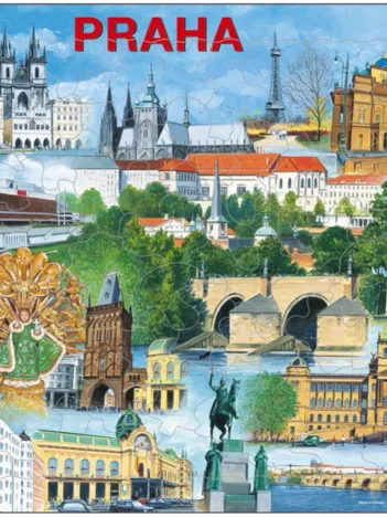 Produit Puzzle Cadre - Souvenirs de Prague Image