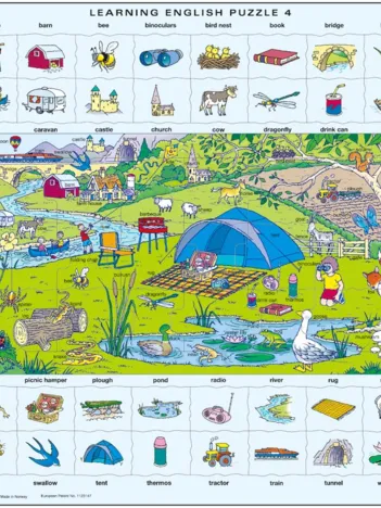Produit Puzzle Cadre - Apprendre l'Anglais 4 : Les Vacances (en Anglais) Image