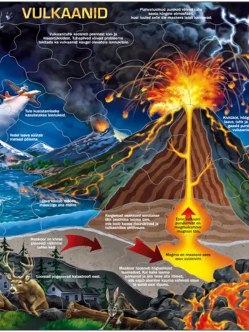 Produit Puzzle Cadre - Volcan (en Estonien) Image