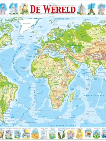 Produit Puzzle Cadre - De Wereld (en Hollandais) Image