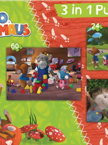 Produit 3 Puzzles - Léo la Souris Image