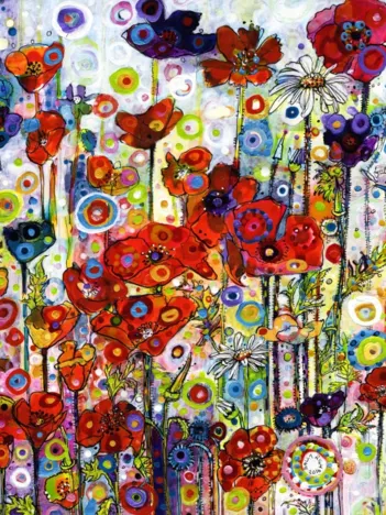 Produit Sally Rich - Poppies - Portrait Image