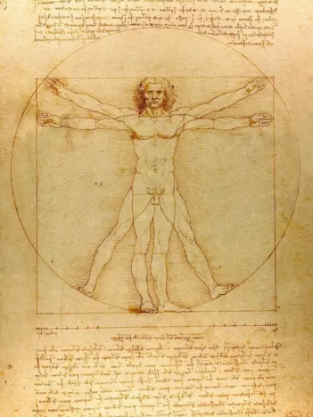 Produit Léonard de Vinci : L'Homme de Vitruve, 1490 Image