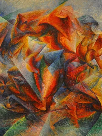 Produit Umberto Boccioni : Dinamismo di un ciclista è un dipinto, 1913 Image