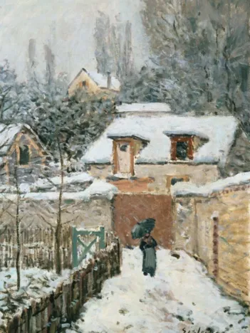 Produit Alfred Sisley : La neige à Louveciennes, 1878 Image