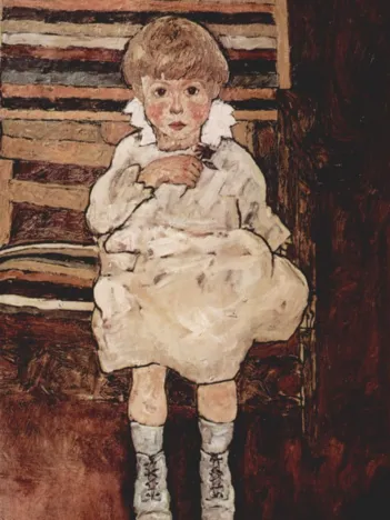 Produit Egon Schiele : Enfant Assis, 1918 Image