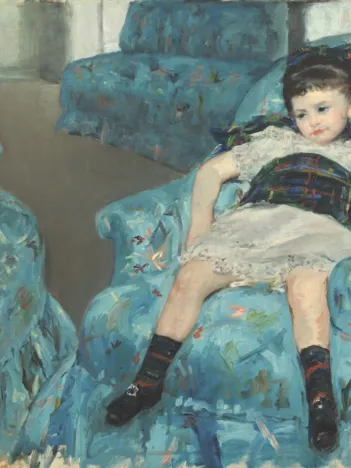 Produit Mary Cassatt : Petite Fille dans un Fauteuil Bleu, 1878 Image