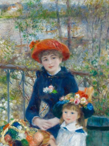 Produit Auguste Renoir : Deux Soeurs sur la Terrasse, 1881 Image