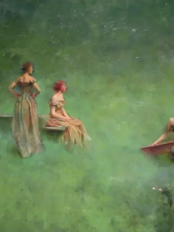 Produit Thomas Wilmer Dewing: Le Luth, 1895 Image