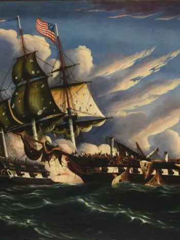 Produit Thomas Chambers : La Constitution et la Guerrière, XIXe Siècle Image