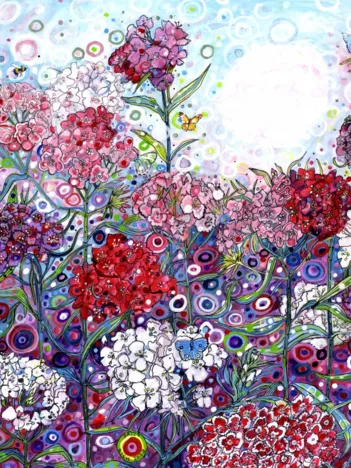 Produit Sally Rich - Sweet William with Butterflies Image