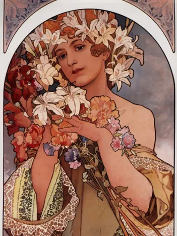 Produit Alfons Mucha : La Fleur, 1897 Image