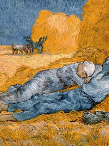 Produit Vincent Van Gogh - La Sieste (d'après Millet), 1890 Image