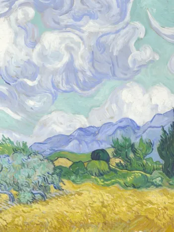 Produit Vincent Van Gogh - Champ de Blé avec Cyprès, 1899 Image