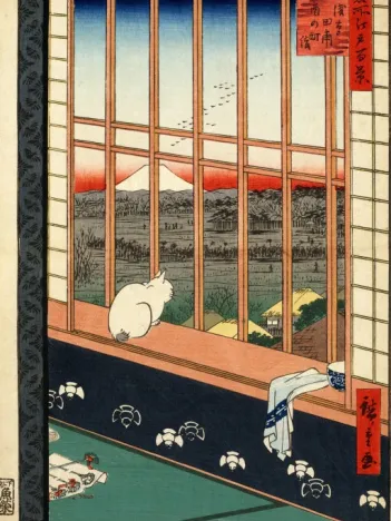 Produit Utagawa Hiroshige - Rizières d'Asakusa et Festival Torinomachi, 1857 Image