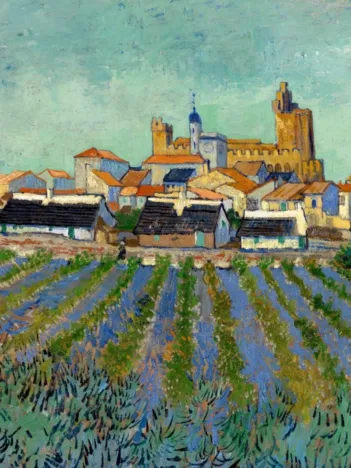 Produit Vincent Van Gogh - View of Saintes-Maries-de-la-Mer, 1888 Image