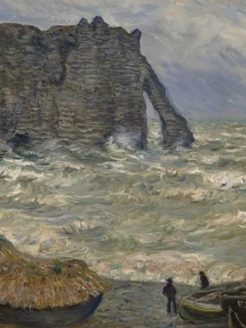 Produit Claude Monet - Mer agitée à Étretat, 1883 Image