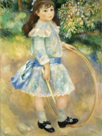 Produit Auguste Renoir : Fillette au cerceau, 1885 Image