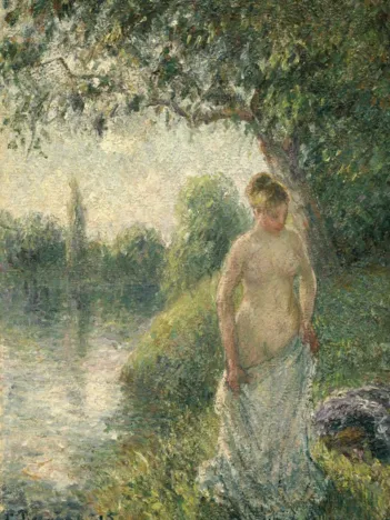 Produit Pissarro Camille : La baigneuse, 1895 Image