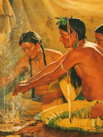 Produit Joseph Henry Sharp : Prière à l'Esprit du Bison, 1920 Image