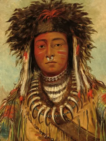 Produit George Catlin : Chef Indien - Ojibbeway, 1843 Image