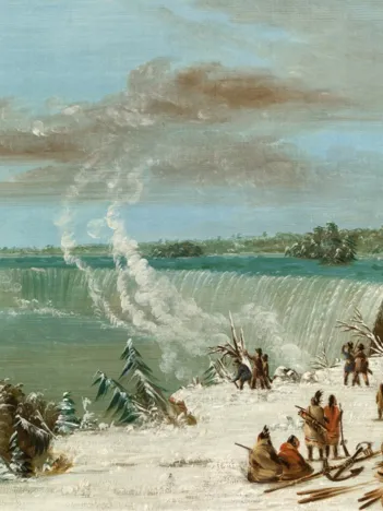 Produit George Catlin : Portage Autour des chutes de Niagara à Table Rock, 1847-1848 Image