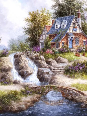 Produit Dennis Lewan - Alpine Falls Image