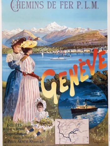 Produit Affiche pour les Chemins de Fer P.L.M. : Paris - Genève , 1895 Image