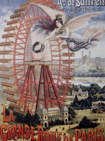 Produit Affiche Publicitaire pour la Grande Roue de Paris , 1910 Image