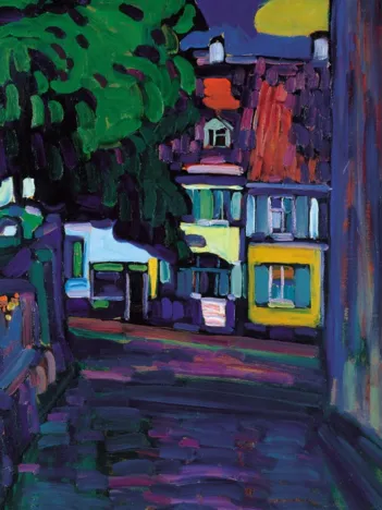 Produit Wassily Kandinsky : Murnau, Houses in the Obermarkt, 1908 Image