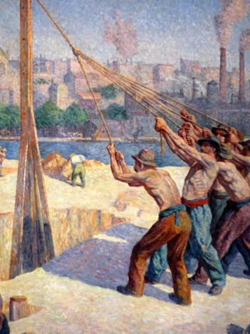 Produit Maximilien Luce - Les Batteurs de Pieux, 1903 Image