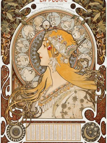Produit Alphonse Mucha - La Plume, 1896-97 Image