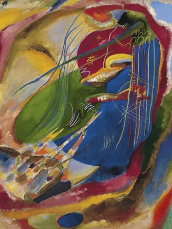 Produit Wassily Kandinsky : Picture with Three Spots, 1914 Image