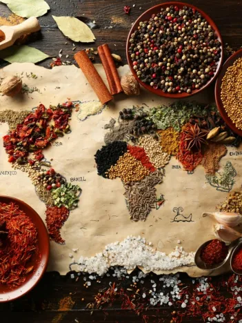 Produit Carte du Monde en Epices Image