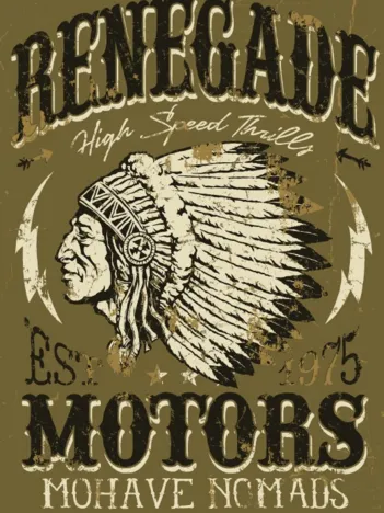 Produit Vintage Americana Motorcycle Design Image