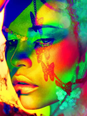 Produit Woman Color Face Art Image