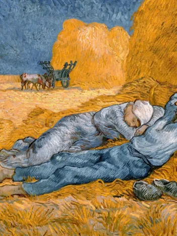 Produit Vincent Van Gogh - La Sieste (d'après Millet), 1890 Image