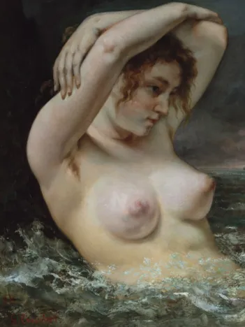 Produit Gustave Courbet: La Femme dans les Vagues, 1868 Image