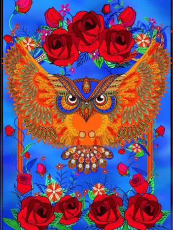 Produit Owl & Roses Image