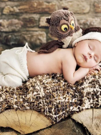Produit Konrad Bak: Baby and Owl Image