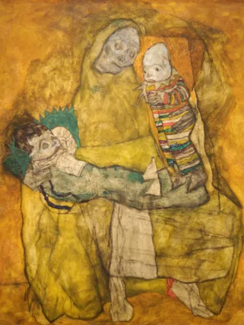 Produit Egon Schiele : Mère avec Deux Enfants II, 1915 Image