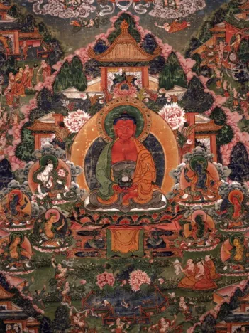 Produit Buddha Amitabha in His Pure Land of Suvakti Image